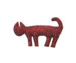 Red leopard print cat:Reformation-almohada