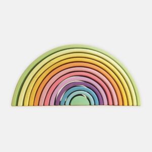 arcoiris steiner de colores en madera